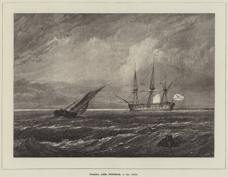 Liber Studiorum de Turner, une scène marine - Joseph Mallord William Turner