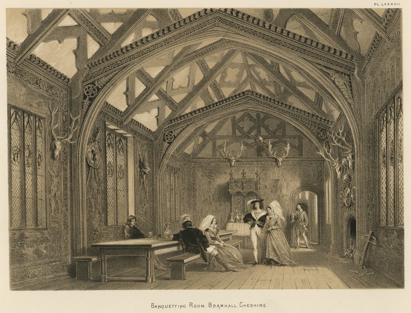 Salle de banquet, Bramhall, Cheshire - Joseph Nash