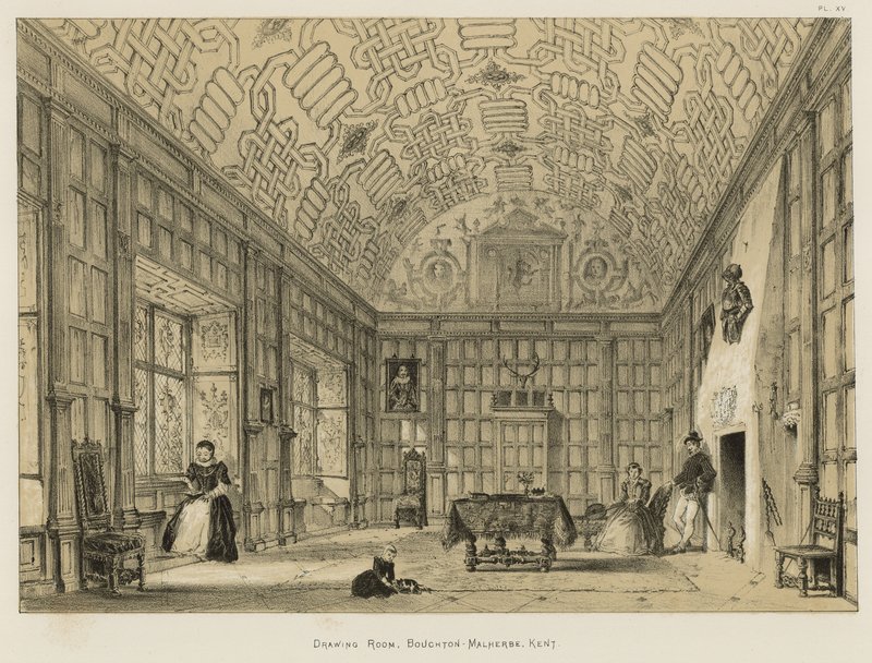 Salon, Boughton-Malherbe, Kent - Joseph Nash