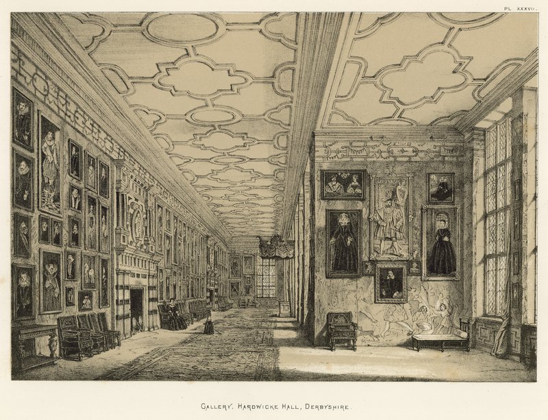 Galerie, Hardwicke Hall, Derbyshire - Joseph Nash