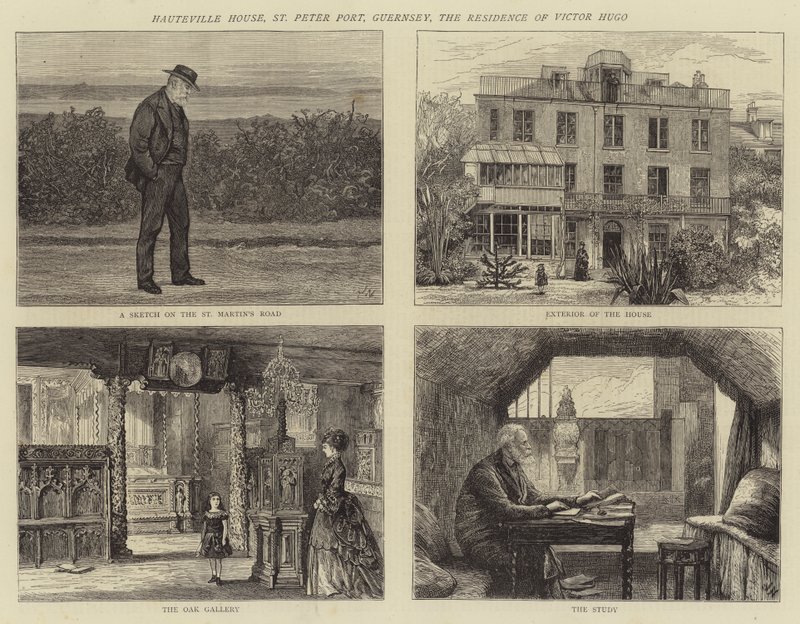 Hauteville House, St Peter Port, Guernesey, la résidence de Victor Hugo - Joseph Nash