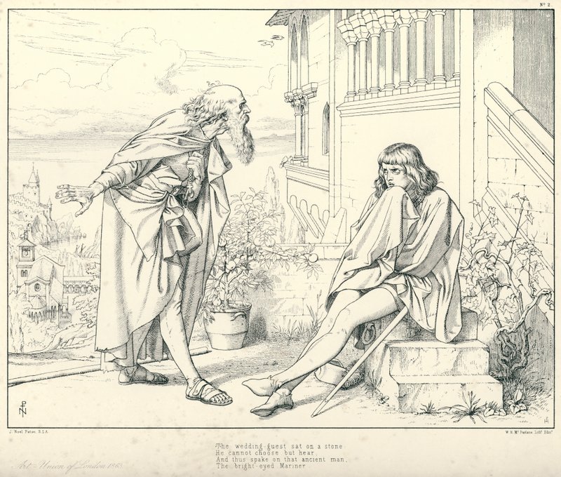 Illustration pour La Complainte du Vieux Marin de Coleridge - Joseph Noel (after) Paton