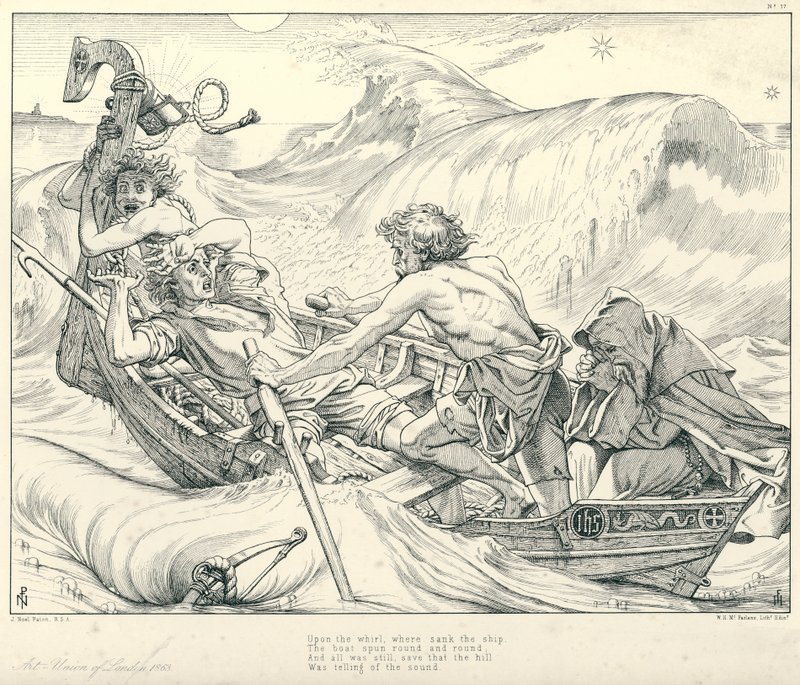 Illustration pour La Complainte du Vieux Marin de Coleridge - Joseph Noel (after) Paton