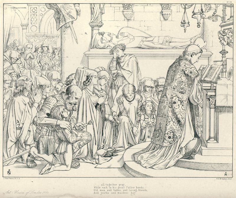 Illustration pour La Complainte du Vieux Marin de Coleridge - Joseph Noel (after) Paton
