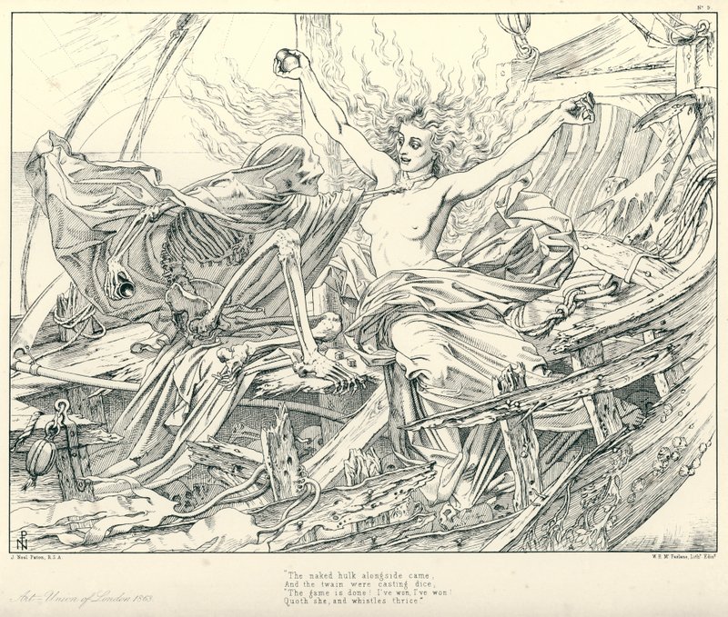 Illustration pour La Complainte du vieux marin de Coleridge - Joseph Noel (after) Paton