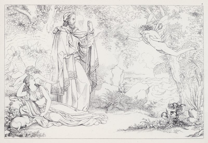 La Tempête de Shakespeare, Acte I, Scène 2 - Joseph Noel after Paton