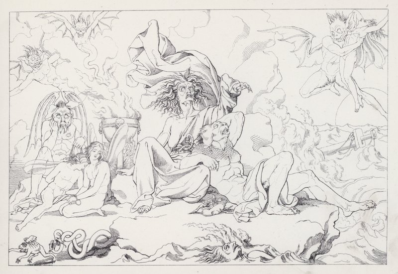 La Tempête de Shakespeare, Acte I, Scène 2 - Joseph Noel after Paton