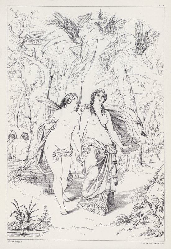 Prométhée délivré de Shelley, Acte II, Scène 1 - Joseph Noel after Paton