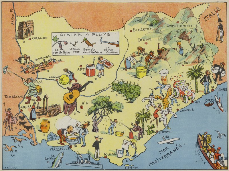 Provence, Comté de Nice, Comté Venaissin, et Principauté d