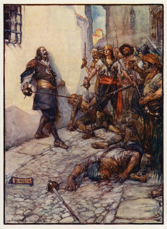 Férocement et longtemps cet homme vaillant a combattu - Joseph Ratcliffe (after) Skelton