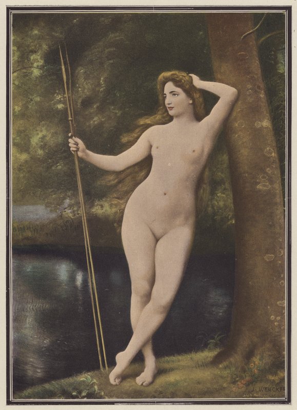 Une nymphe chasseresse - Joseph Wencker