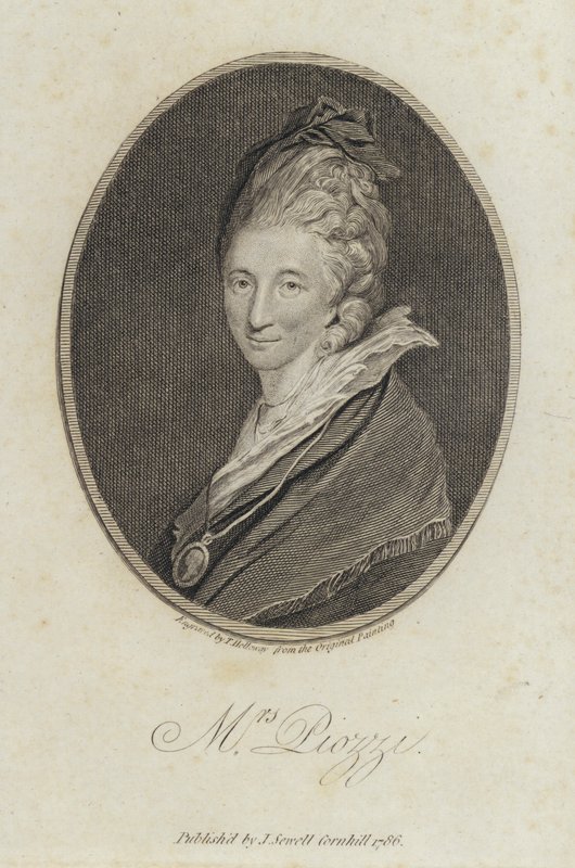 Hester Lynch Piozzi, diariste et auteure galloise - Joshua (after) Reynolds
