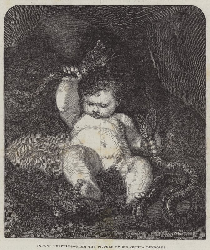 Hercule enfant - Joshua Reynolds