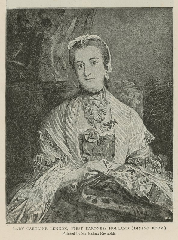 Lady Caroline Lennox, Première Baronne Holland - Joshua Reynolds