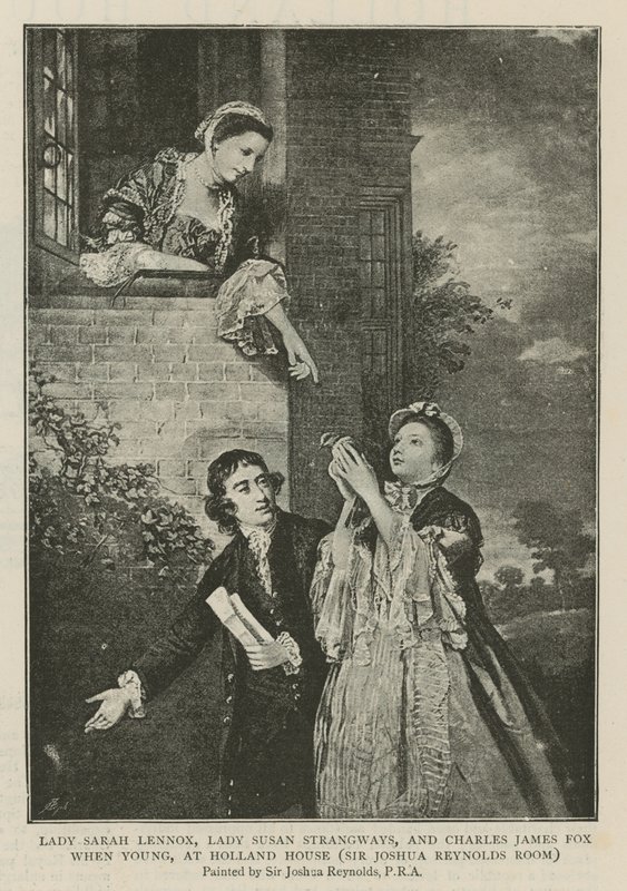 Lady Sarah Lennox, Lady Susan Strangways et Charles James Fox jeunes, à Holland House - Joshua Reynolds