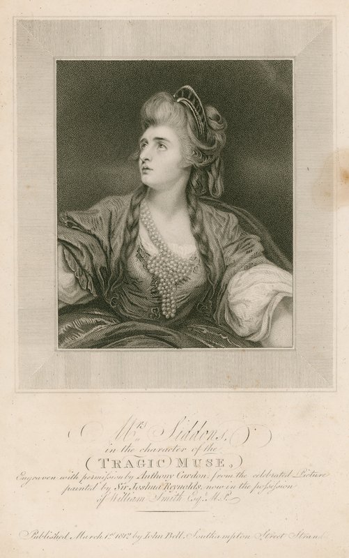 Mme Sarah Siddons, actrice, dans le rôle de la Muse Tragique - Joshua Reynolds