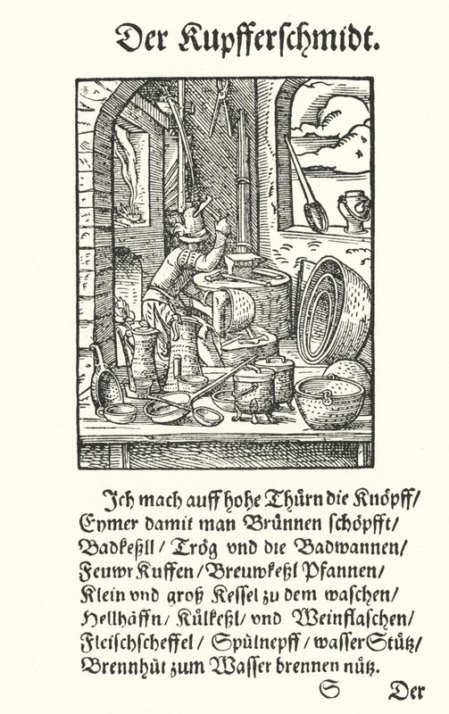 Le chaudronnier (gravure) - Jost (after) Amman