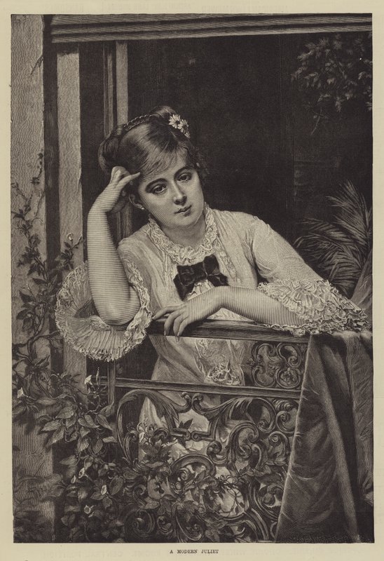 Une Juliette moderne - Jules Emile Saintin