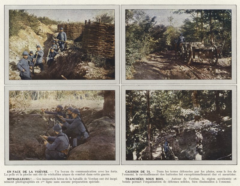 En Face de la Voevre, Caisson de 75, Mitrailleurs, Tranchées Sous Bois - Jules Gervais Courtellemont