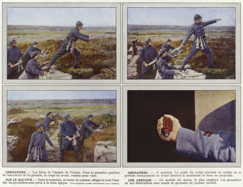 Grenadiers, grenadiers, sur le qui-vive, une grenade - Jules Gervais Courtellemont