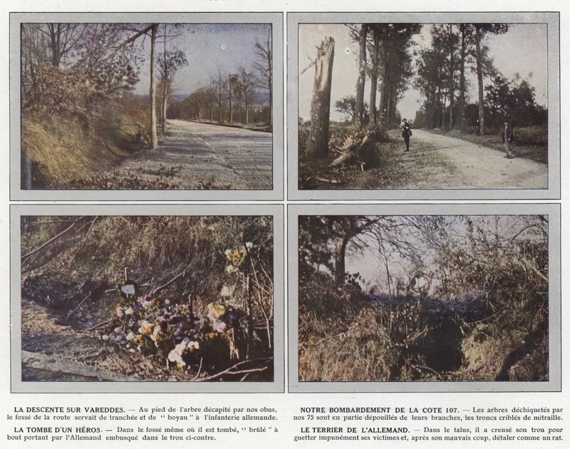 La Descente sur Vareddes, Notre Bombardement de la Côte 107, La Tombe d