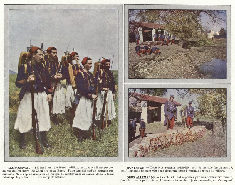 Les Zouaves, Monthyon, obus allemands - Jules Gervais Courtellemont