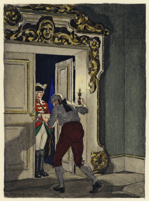 Illustration pour les mémoires de Casanova (lithographie couleur) - Jules Marie Auguste Leroux