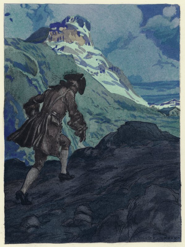 Illustration pour les mémoires de Casanova (lithographie couleur) - Jules Marie Auguste Leroux