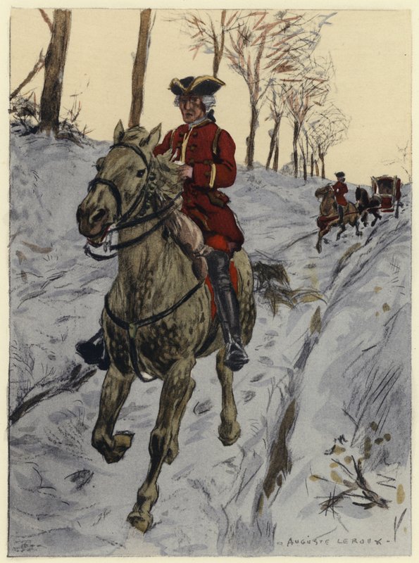 Illustration pour les mémoires de Casanova (lithographie couleur) - Jules Marie Auguste Leroux