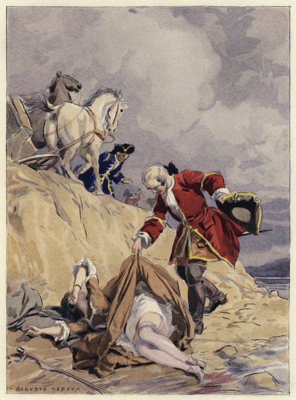 Illustration pour les mémoires de Casanova (lithographie couleur) - Jules Marie Auguste Leroux