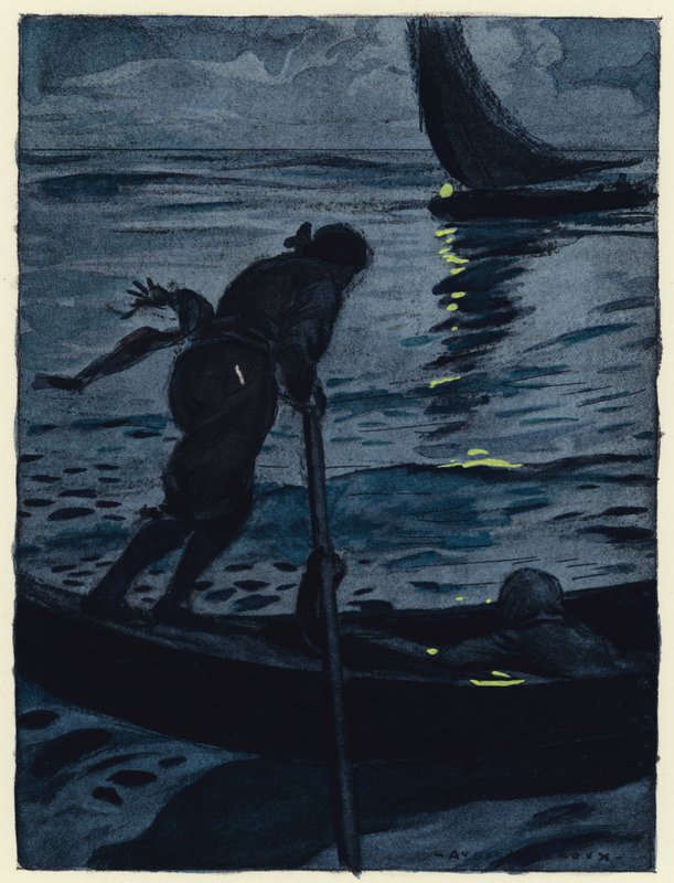Illustration pour les mémoires de Casanova (lithographie couleur) - Jules Marie Auguste Leroux