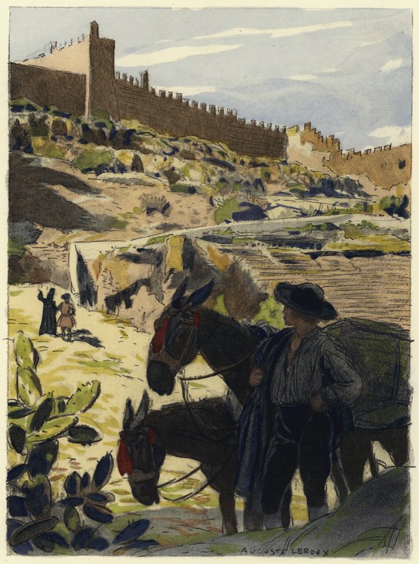 Illustration pour les mémoires de Casanova (lithographie couleur) - Jules Marie Auguste Leroux