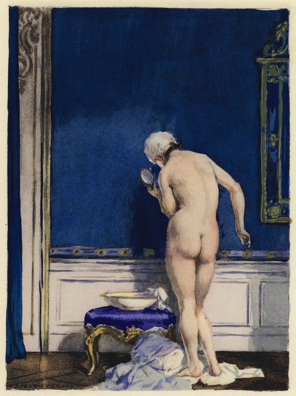 Illustration pour les mémoires de Casanova (lithographie couleur) - Jules Marie Auguste Leroux