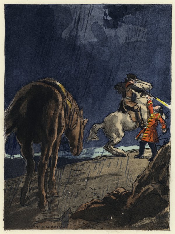 Illustration pour les mémoires de Casanova (lithographie couleur) - Jules Marie Auguste Leroux