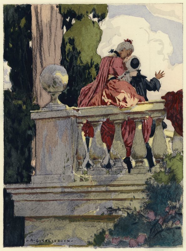 Illustration pour les mémoires de Casanova (lithographie couleur) - Jules Marie Auguste Leroux