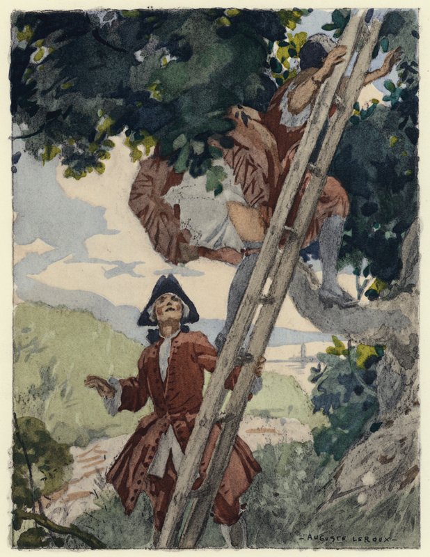 Illustration pour les mémoires de Casanova (lithographie couleur) - Jules Marie Auguste Leroux