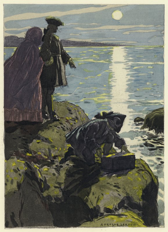 Illustration pour les mémoires de Casanova (lithographie couleur) - Jules Marie Auguste Leroux
