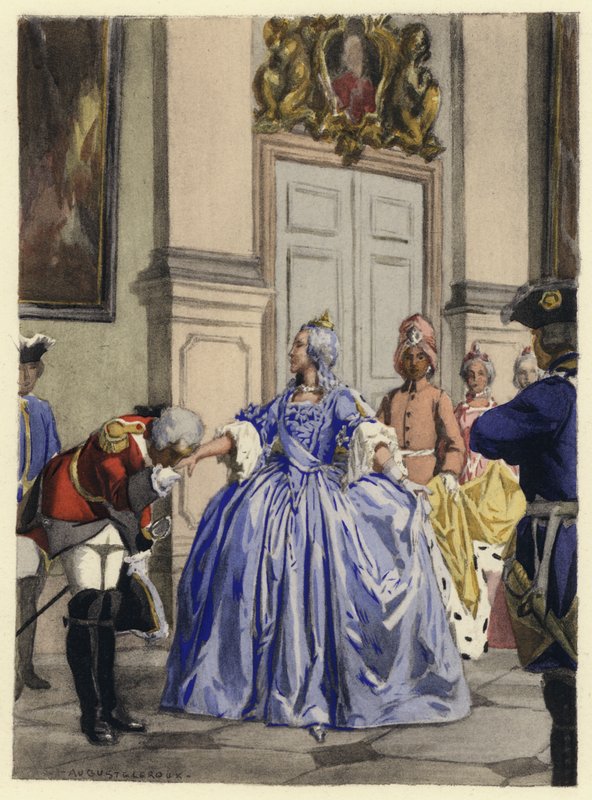 Illustration pour les mémoires de Casanova (lithographie couleur) - Jules Marie Auguste Leroux