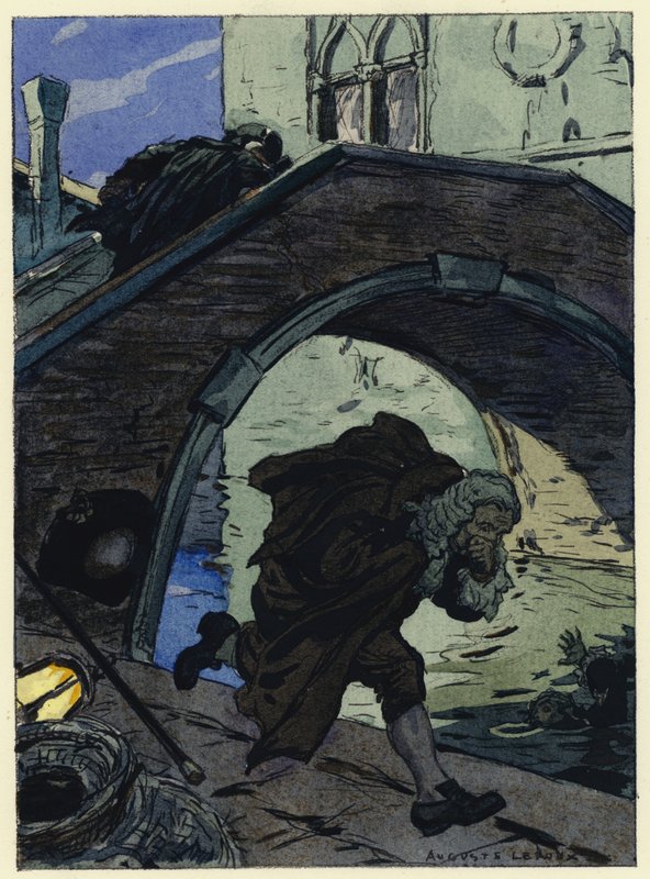 Illustration pour les mémoires de Casanova (lithographie couleur) - Jules Marie Auguste Leroux