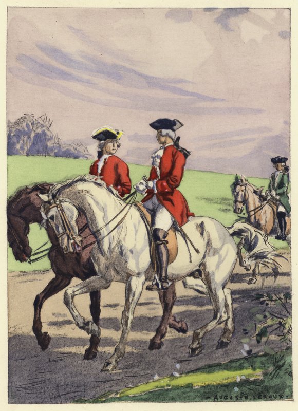 Illustration pour les mémoires de Casanova (lithographie couleur) - Jules Marie Auguste Leroux