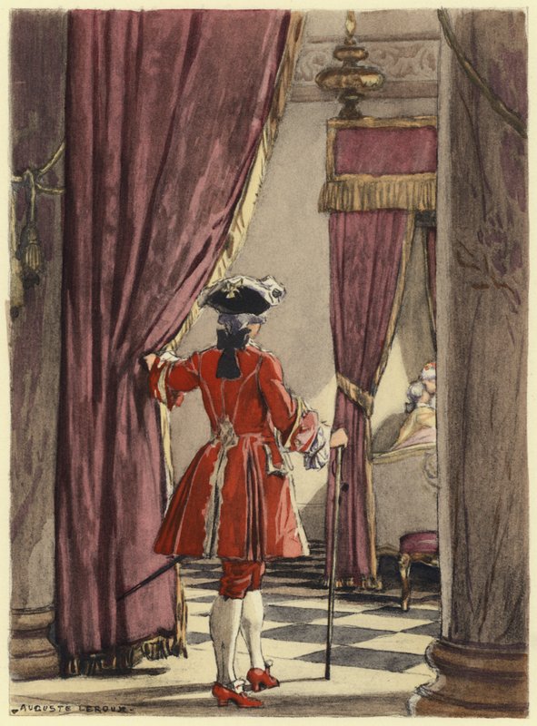 Illustration pour les mémoires de Casanova (lithographie couleur) - Jules Marie Auguste Leroux