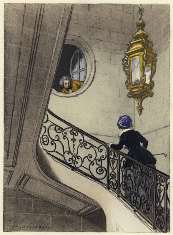 Illustration pour les mémoires de Casanova (lithographie couleur) - Jules Marie Auguste Leroux