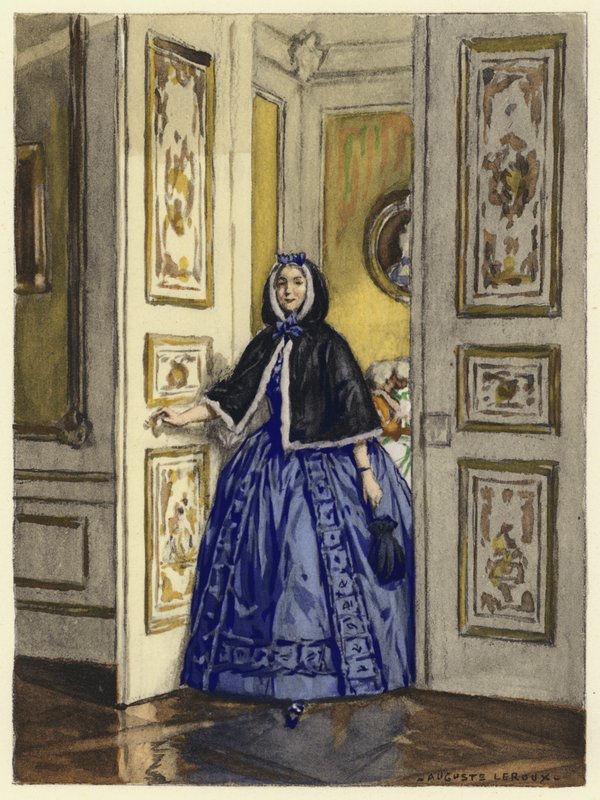 Illustration pour les mémoires de Casanova (lithographie couleur) - Jules Marie Auguste Leroux