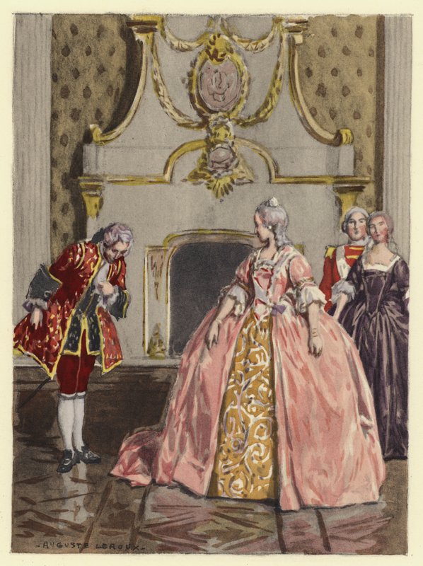 Illustration pour les mémoires de Casanova (lithographie couleur) - Jules Marie Auguste Leroux