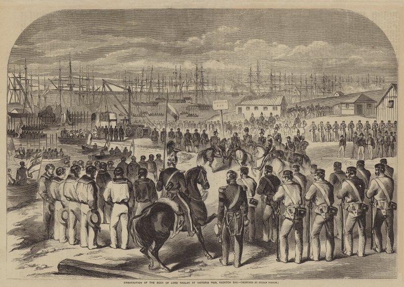Embarquement du corps de Lord Raglan au Victoria Pier, baie de Kazatch - Julian Portch
