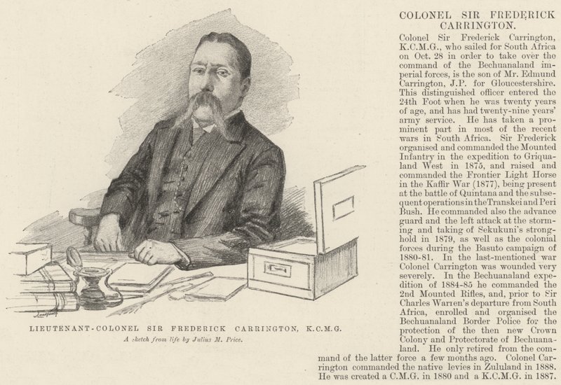 Lieutenant-colonel Sir Frederick Carrington, KCMG - Julius Mandes Price