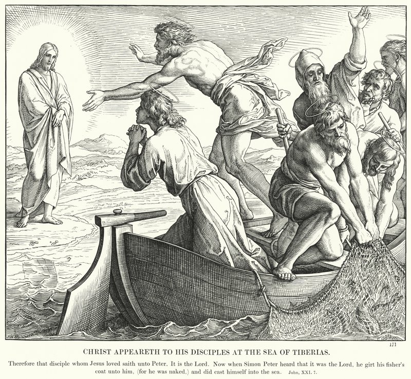 Christ apparaît à ses disciples à la mer de Tibériade - Julius (after) Schnorr von Carolsfeld