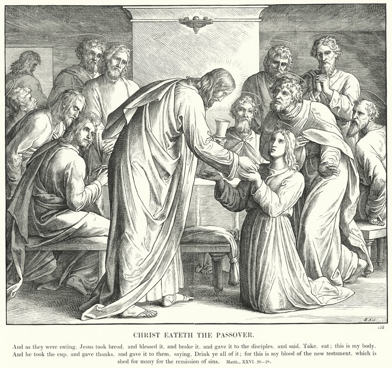 Le Christ mange la Pâque - Julius (after) Schnorr von Carolsfeld