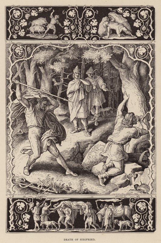 Mort de Siegfried - Julius (after) Schnorr von Carolsfeld
