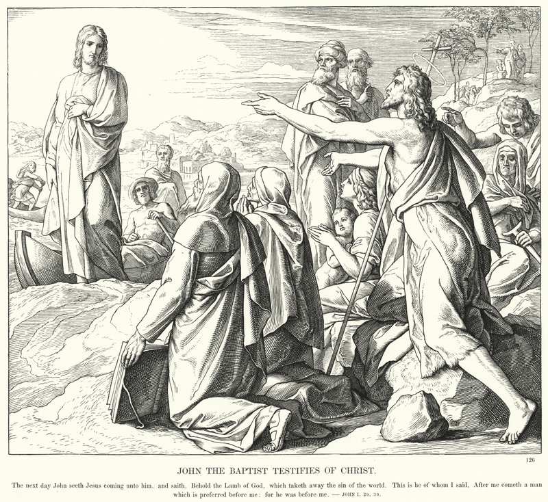 Jean-Baptiste témoigne du Christ - Julius (after) Schnorr von Carolsfeld